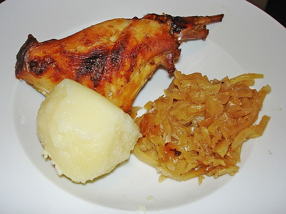 Kaninchen mit Schmorkohl von lepilemur| Chefkoch
