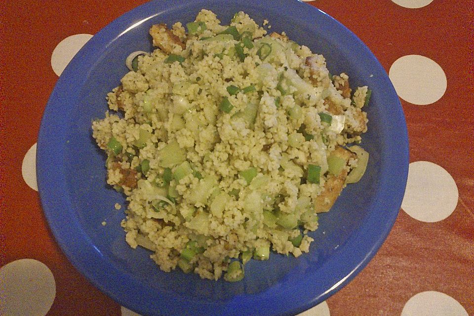 Couscous Salat mit Hähnchenbrust