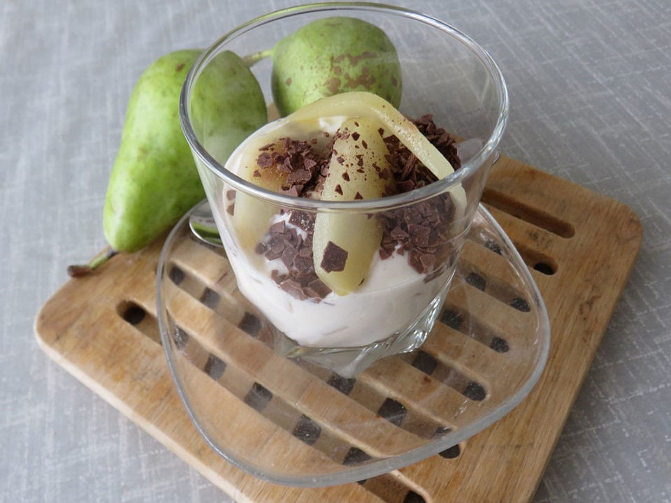 Birnen - Joghurt - Dessert von 2Küchenfeen| Chefkoch