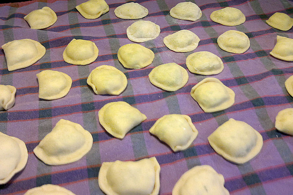 Ravioli mit Bärlauch - Ricotta - Füllung