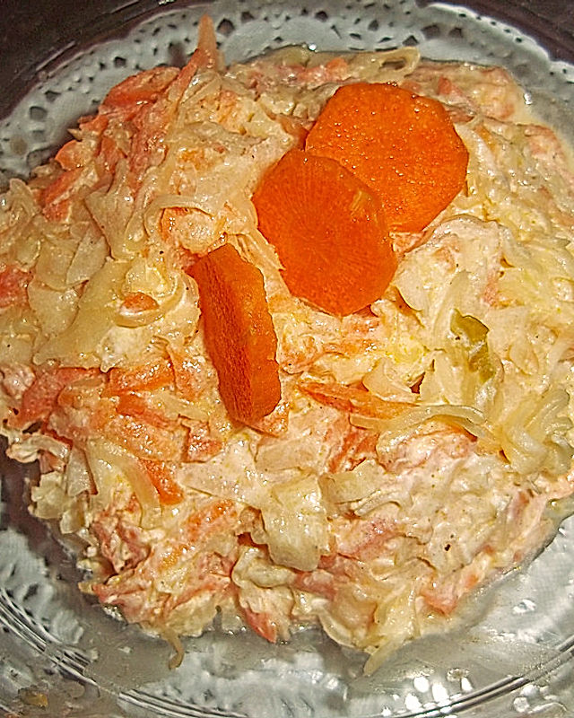 Möhren - Sauerkraut - Salat