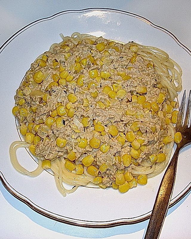 Thunfisch - Spaghetti mit Mais
