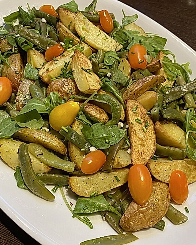 Kartoffelsalat mit grünen Bohnen