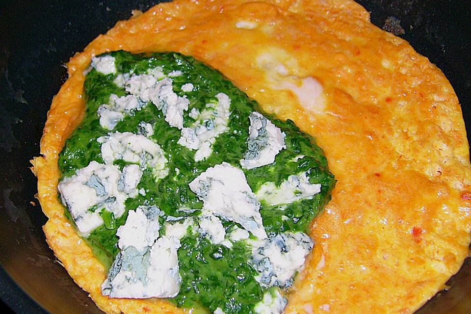 Spinat-Käse-Omelett