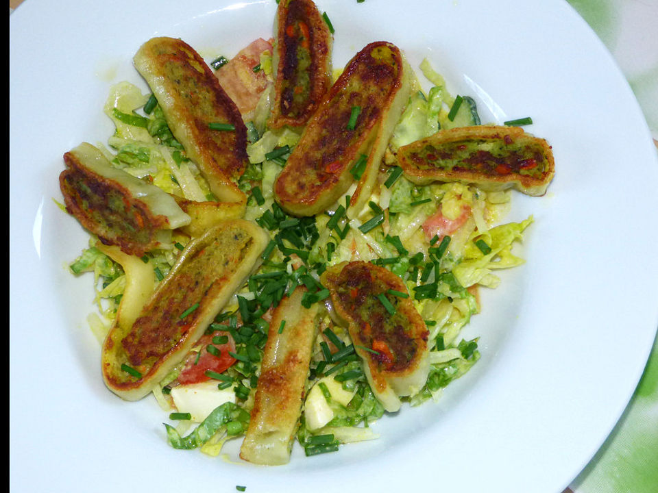 Salat mit Maultaschen von Thunderkitty | Chefkoch