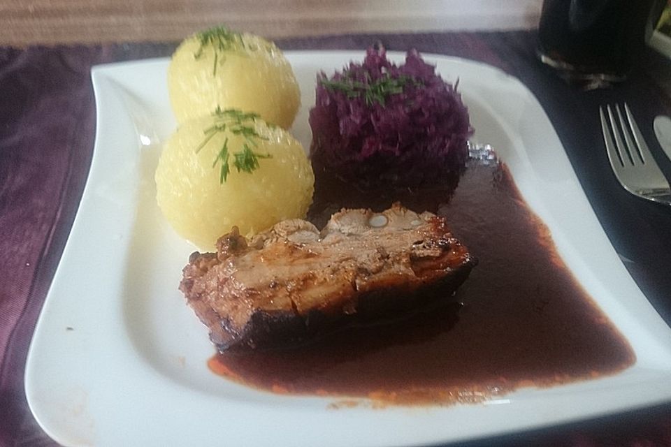 Krustenbraten vom Schwein mit extra krosser Kruste