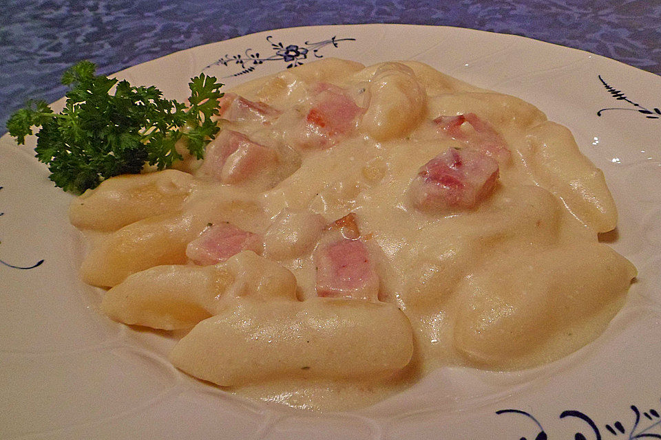 Schupfnudelpfanne mit Kasseler