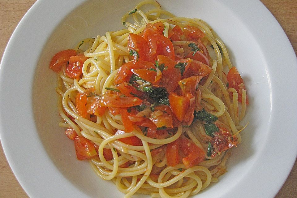 Spaghetti al crudo