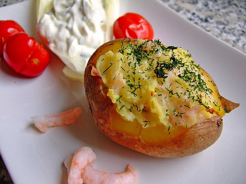 Gefüllte Kartoffeln, maritim mit Krabben von matti| Chefkoch