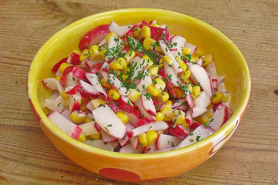 Radieschen - Mais - Salat