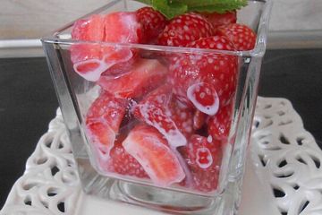 Omas einfaches Erdbeerdessert