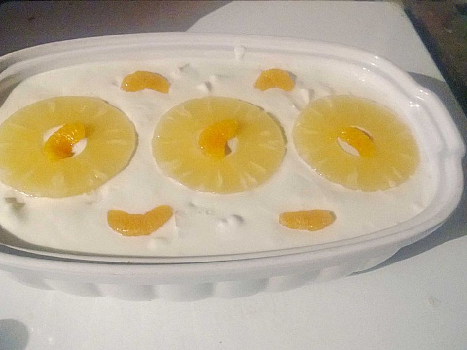 Quarkspeise mit Ananas und Mandarinen von Allu76| Chefkoch