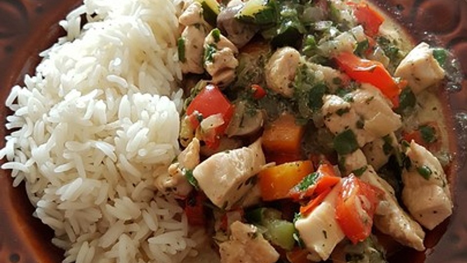 Mediterrane Pfanne mit Hühnchen von dinilein