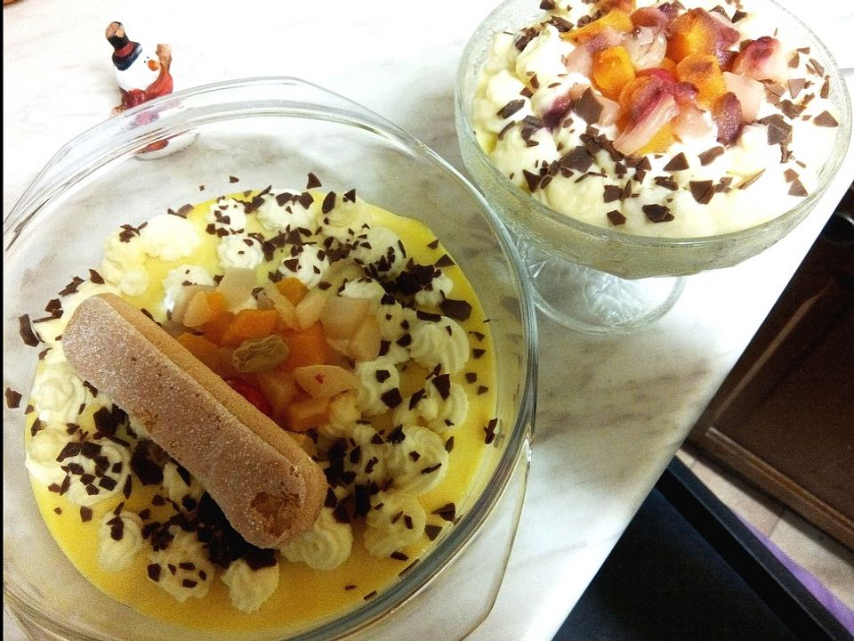 Tutti-Frutti Pudding-Früchte Dessert mit Butterkeksen von vanzi7mon ...