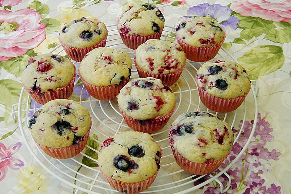 Himbeer - Blueberry - Muffins