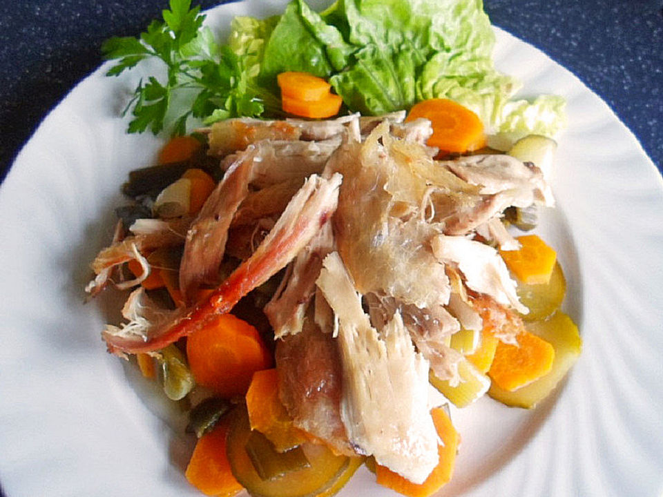 Hähnchenschenkel mit buntem Gemüse von bata63| Chefkoch
