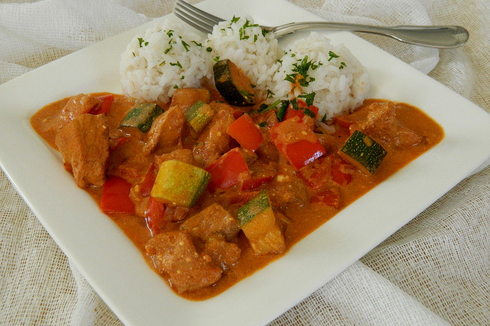 Puten - Gemüse - Pfanne mit Feta