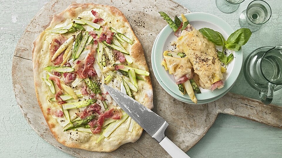 Spargel-Flammkuchen von feuervogel