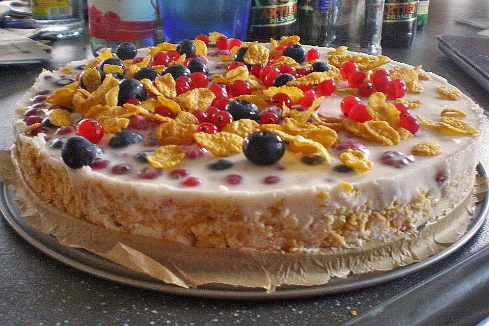 Cornflakes - Beeren - Torte