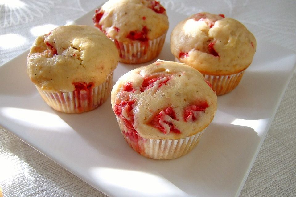 Strawberry & Cream Muffins