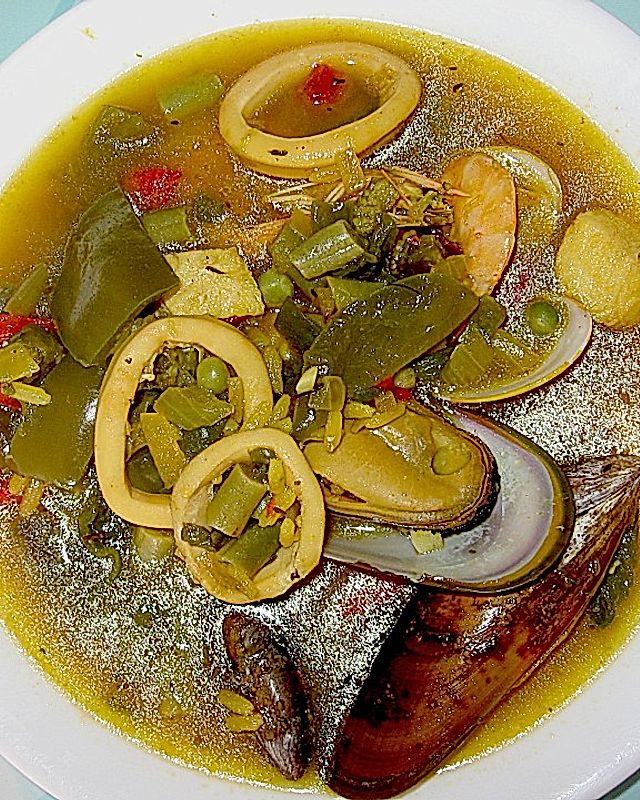 Sopa de Mariscos de Canaria