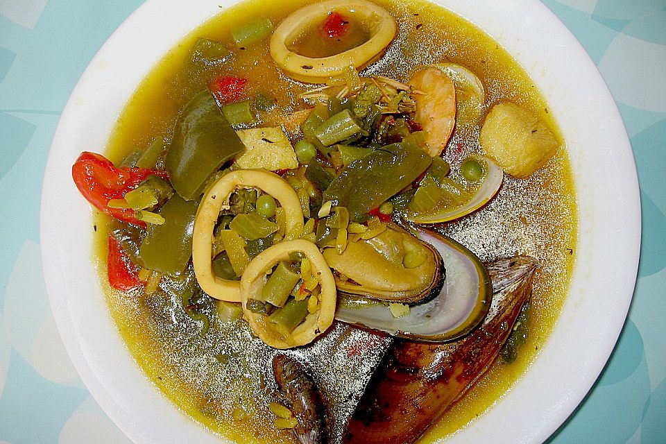 Sopa de Mariscos de Canaria