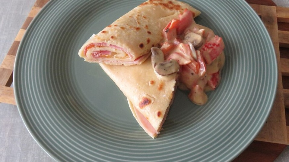 Manus Schinkenpfannkuchen mit Sahnesoße von Manuela_3 Manus Schinkenpfannkuchen mit Sahnesoße von Manuela_3