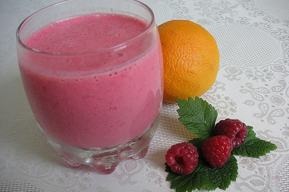 Himbeer-Orangen-Smoothie