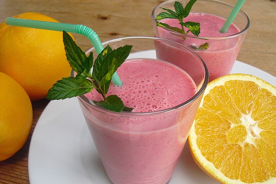 Himbeer-Orangen-Smoothie