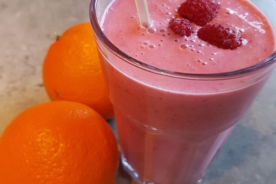 Himbeer-Orangen-Smoothie