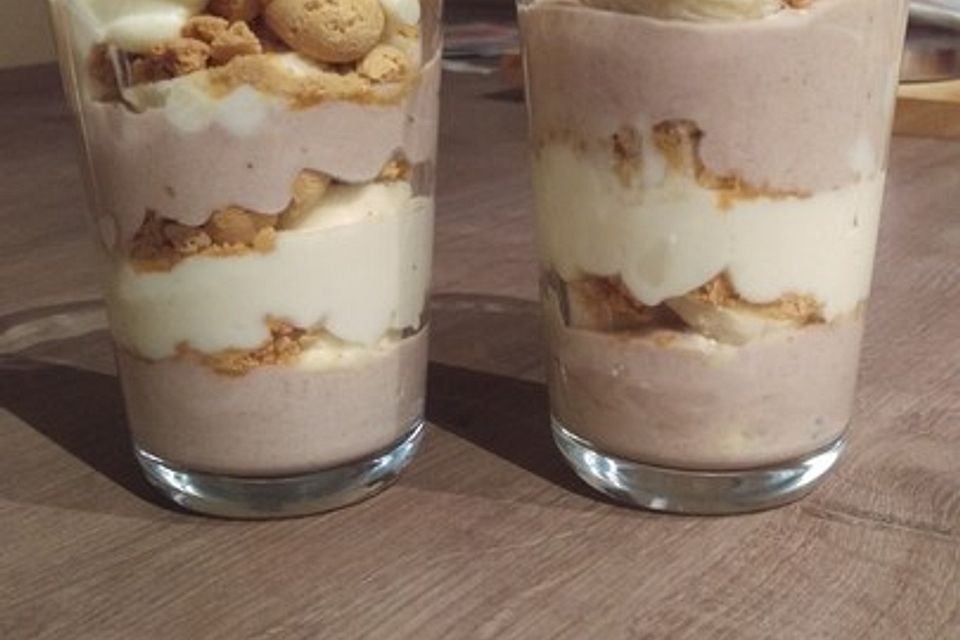 Bananen - Vanille - Schokocreme - Dessert