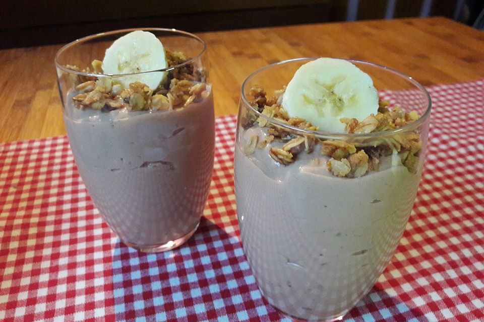 Bananen - Vanille - Schokocreme - Dessert