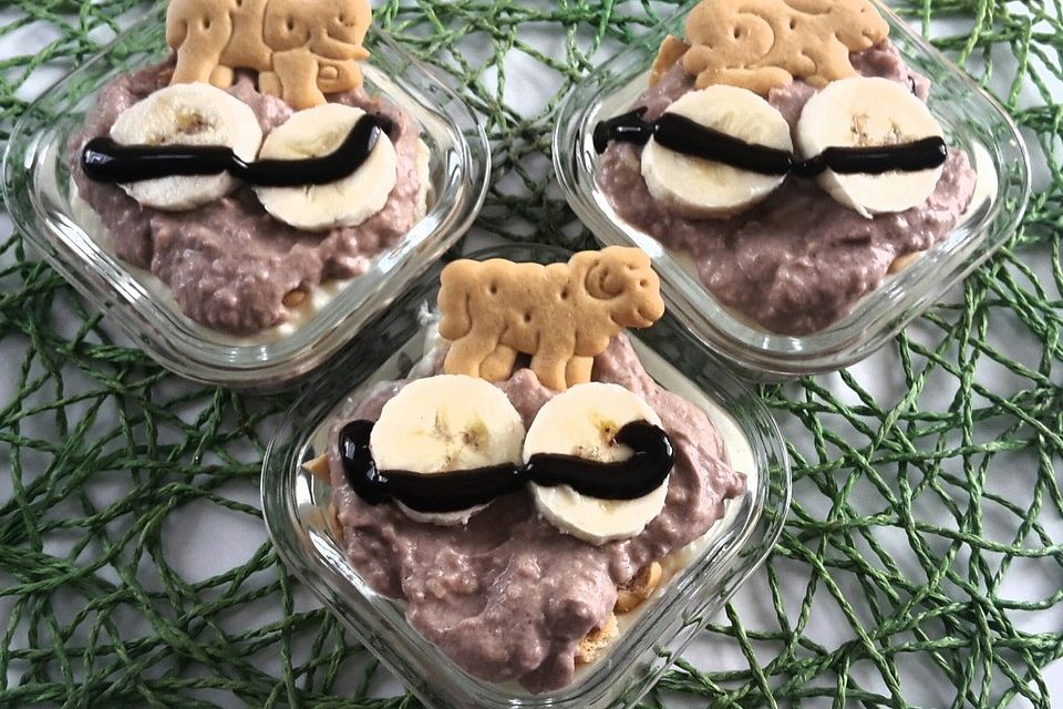 Bananen - Vanille - Schokocreme - Dessert