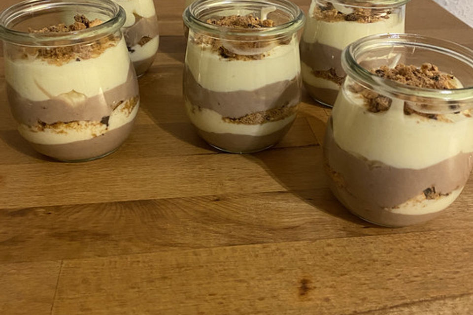 Bananen - Vanille - Schokocreme - Dessert