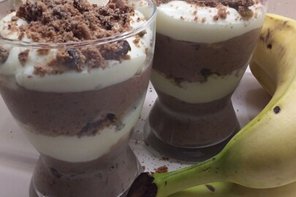 Bananen - Vanille - Schokocreme - Dessert