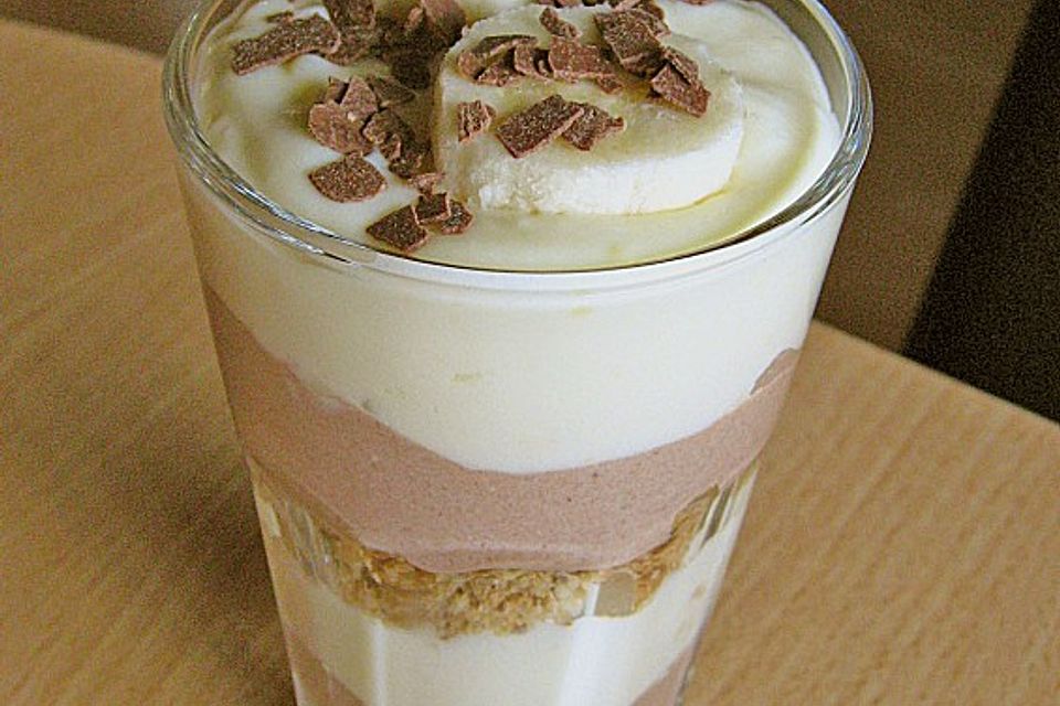 Bananen - Vanille - Schokocreme - Dessert