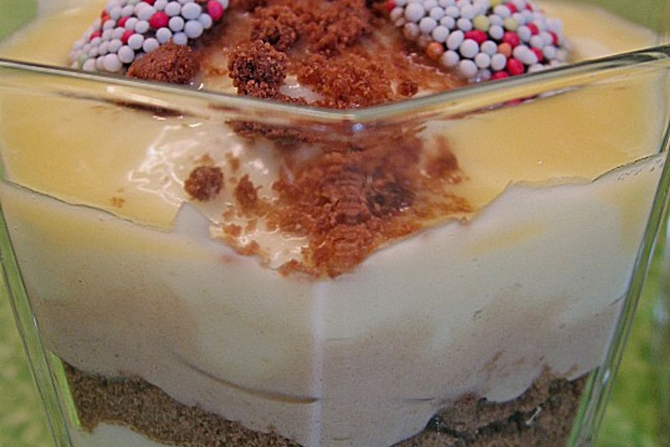 Bananen - Vanille - Schokocreme - Dessert