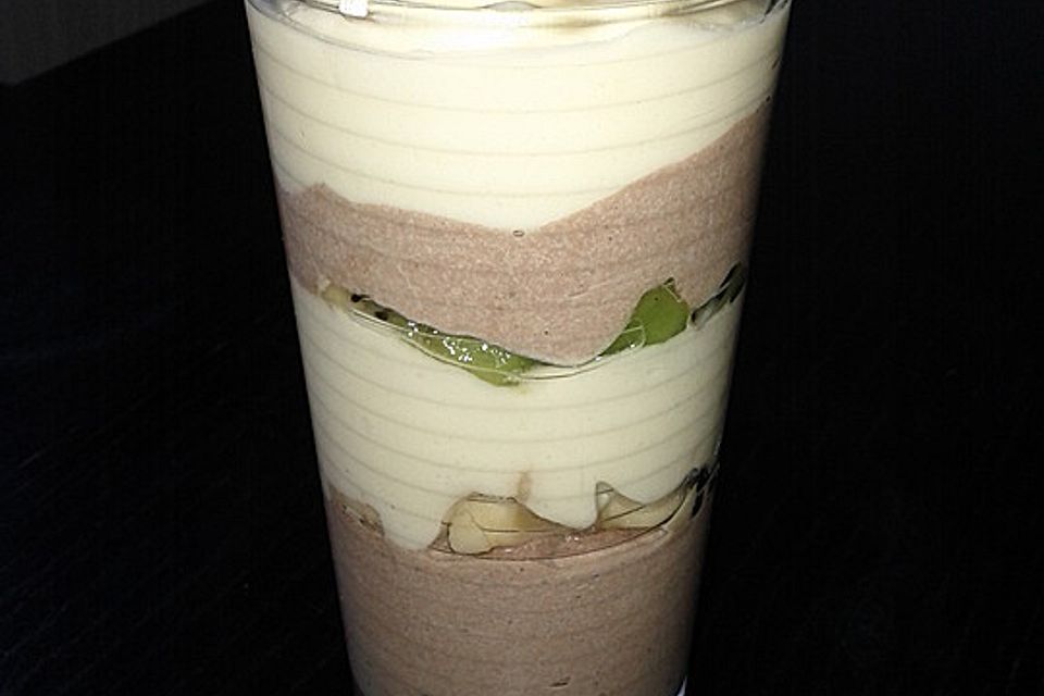 Bananen - Vanille - Schokocreme - Dessert