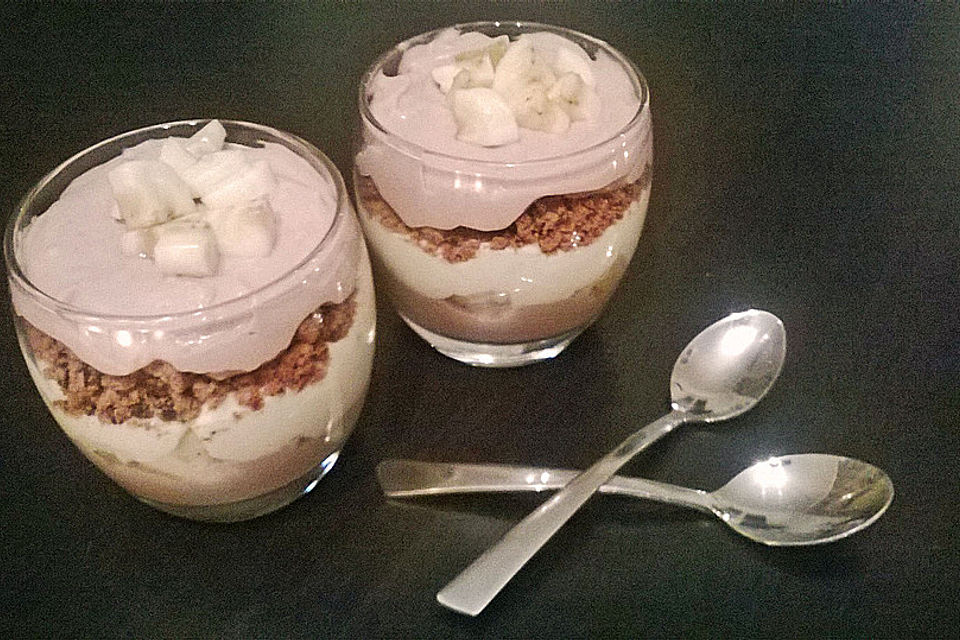 Bananen - Vanille - Schokocreme - Dessert
