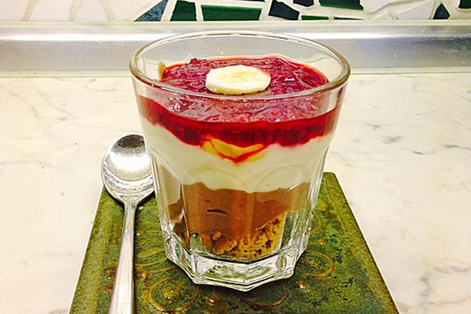 Bananen - Vanille - Schokocreme - Dessert