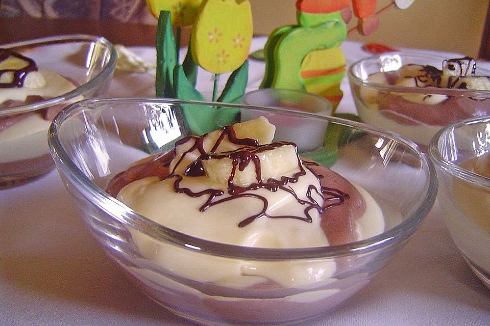 Bananen - Vanille - Schokocreme - Dessert