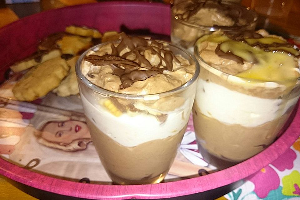 Bananen - Vanille - Schokocreme - Dessert