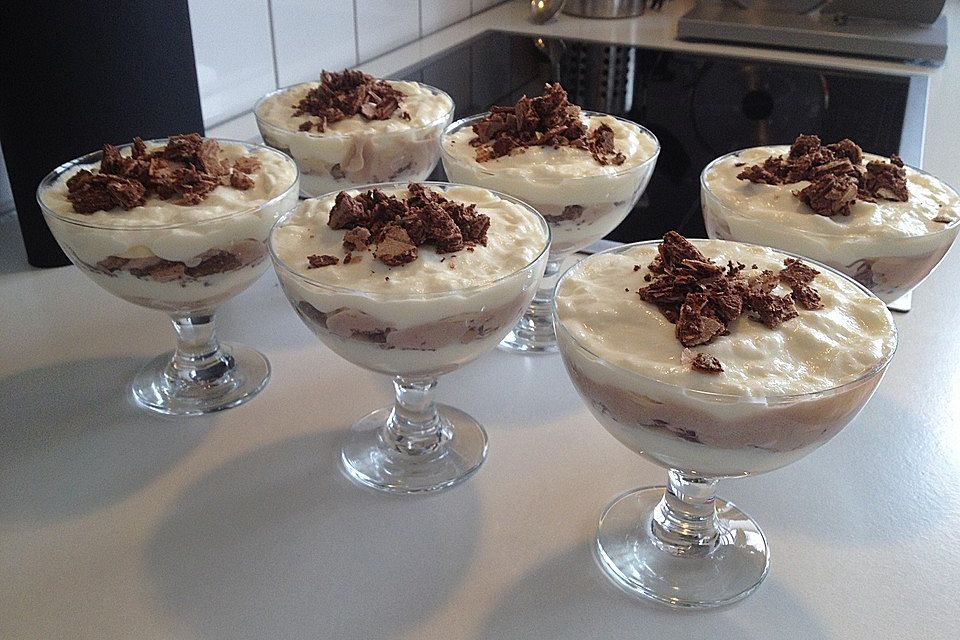 Bananen - Vanille - Schokocreme - Dessert