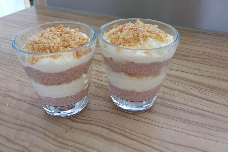 Bananen - Vanille - Schokocreme - Dessert