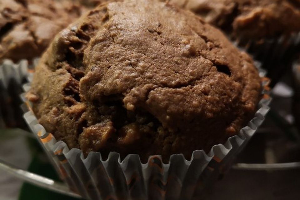 Feine Apfel - Haselnuss - Schoko - Muffins