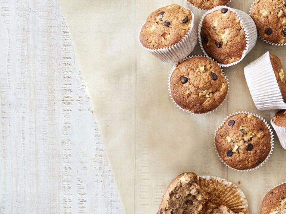 Feine Apfel - Haselnuss - Schoko - Muffins von supersüß| Chefkoch