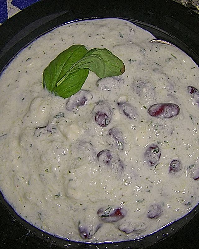 Kalte Kidneybohnen - Gurken - Joghurtsuppe