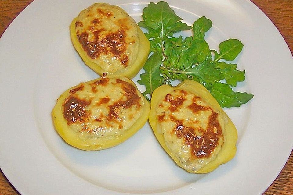 Überbackene Käsekartoffeln mit Gorgonzola