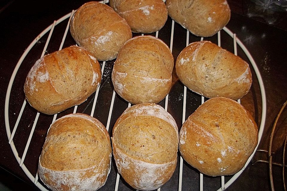 Berliner Schrippen und Mohnbrötchen