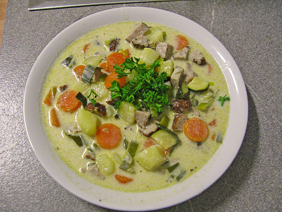 Gemüsesuppe mit Fleischklößchen von L_o_L_o| Chefkoch
